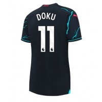 Dámy Fotbalový dres Manchester City Jeremy Doku #11 2023-24 Třetí Krátký Rukáv